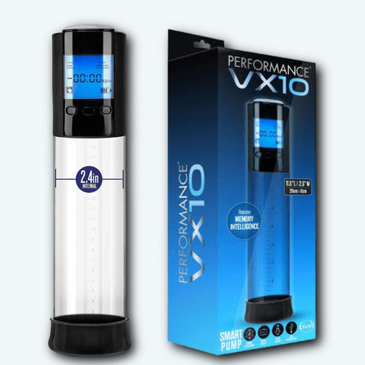 Performance VX10 Smart Penis Pump - Clear 1080