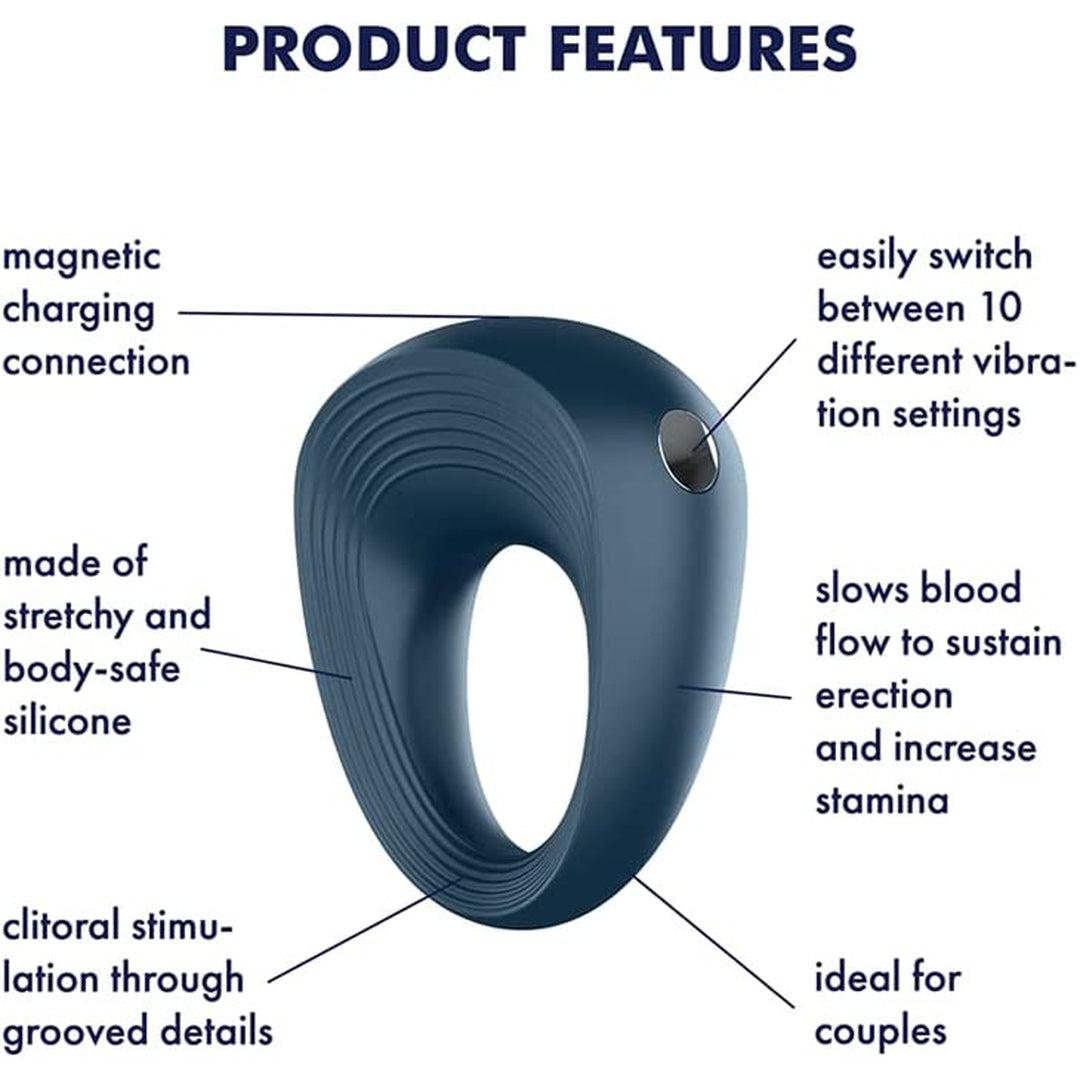 Satisfyer Power Ring Vibrating Cock Ring Condomania.com Satisfyer Power Ring Vibrating Cock Ring Condomania.com