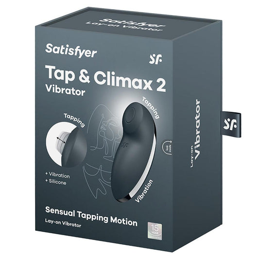 Satisfyer Tap and Climax 2-Grey 1080