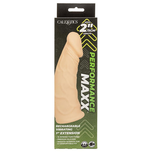 Performance Maxx Rechargeable Vibrating Extension-Ivory 7" 1080