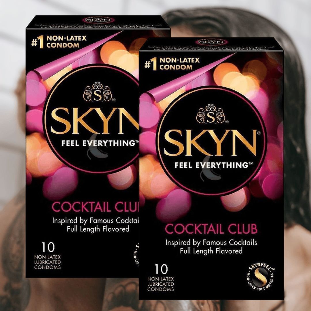 SKYN Cocktail Club Flavored Non-Latex Condoms 10-Pack Condomania.com SKYN Cocktail Club Flavored Non-Latex Condoms 10-Pack Condomania.com