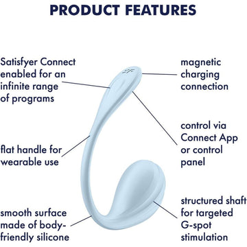 Satisfyer Smooth Petal Wearable Vibrator - App Control  Condomania.com