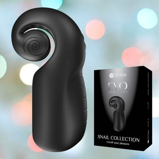 Snail Vibe Evo Rechargeable Male Masturbator (Black) 1080