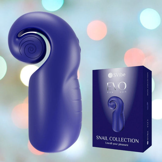 Snail Vibe Evo Rechargeable Male Masturbator Navy Condomania.com Snail Vibe Evo Rechargeable Male Masturbator Navy Condomania.com