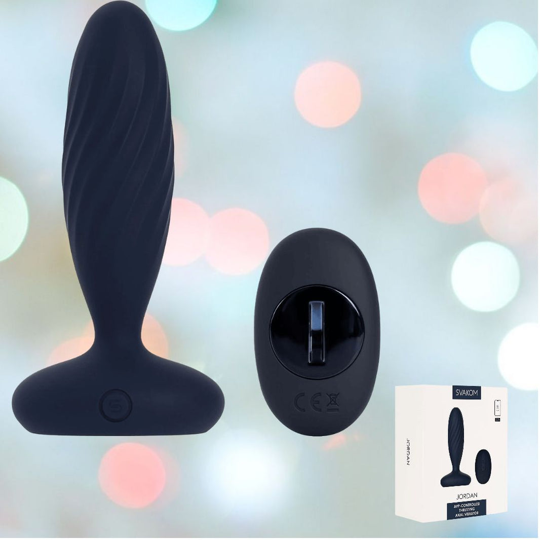 anal steel plug Svakom Jordan Thrusting Anal Vibrator with App Control main image 0