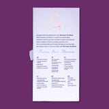 The back of a white BMS product box describes "The Swan Era Wand," showcasing its PowerBullet motor and incremental speed control in multiple languages, set against a purple background.