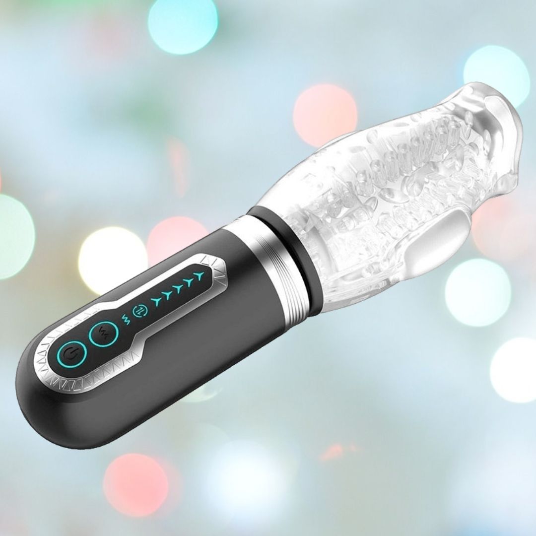 Male Rose 3 Thrusting Rotating Penis Vibrator Masturbator Condomania.com Male Rose 3 Thrusting Rotating Penis Vibrator Masturbator Condomania.com