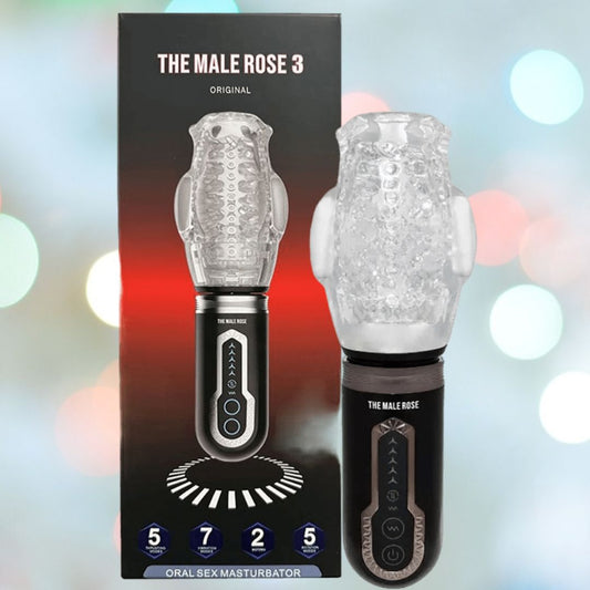 Male Rose 3 Thrusting Rotating Penis Vibrator Masturbator Condomania.com Male Rose 3 Thrusting Rotating Penis Vibrator Masturbator Condomania.com
