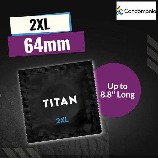 Titan 2XL Large Lubricated Condoms 1080