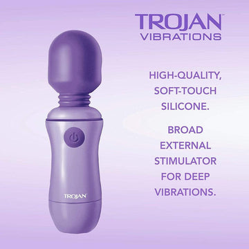 Trojan Power Wand Deep Wave Multi-Speed Clitoral Massager Condomania.com Trojan Power Wand Deep Wave Multi-Speed Clitoral Massager Condomania.com