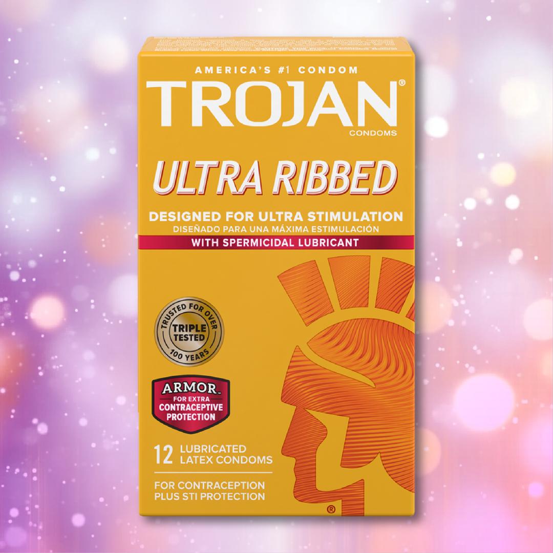 Trojan Ultra Ribbed Armor Spermicidal Condoms 12-Pack Condomania.com Trojan Ultra Ribbed Armor Spermicidal Condoms 12-Pack Condomania.com