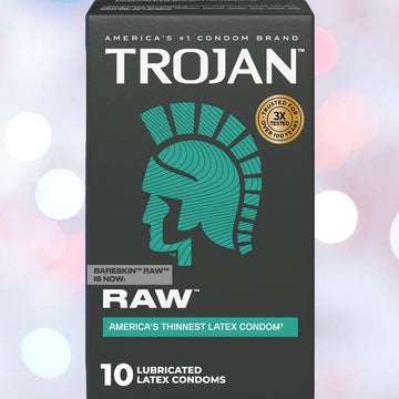 Trojan Raw Ultra-Thin Condoms Bareskin Latex 3-Pack Condomania.com Trojan Raw Ultra-Thin Condoms Bareskin Latex 3-Pack Condomania.com