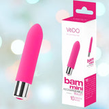 VeDO Bam Mini Rechargeable Bullet Vibrator - Pink