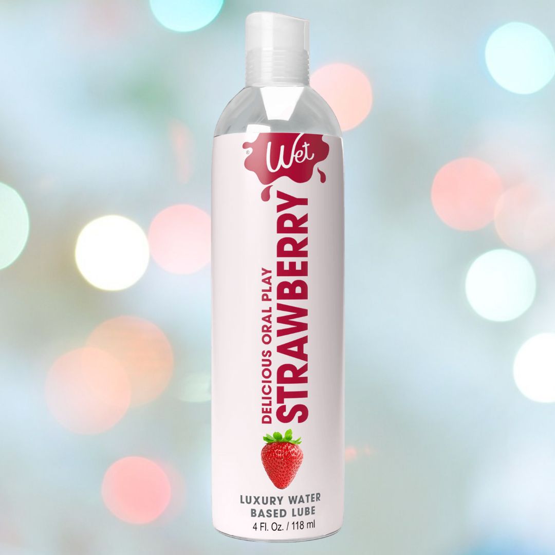 Wet Delicious Strawberry Flavored Lube 4oz - Water Based Condomania.com Wet Delicious Strawberry Flavored Lube 4oz - Water Based Condomania.com