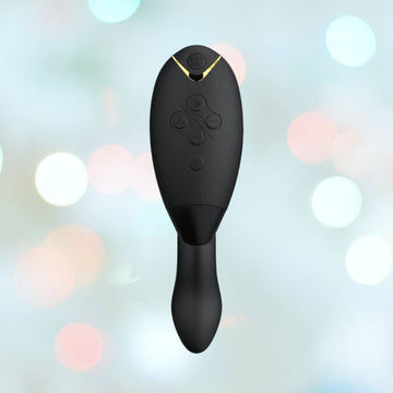 Womanizer Duo 2 Rabbit Air Pulse Vibrator Black Condomania.com Womanizer Duo 2 Rabbit Air Pulse Vibrator Black Condomania.com