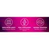 A pink graphic with test tubes for "Triple-Tested Safety," an upward arrow for "Peak Stimulation," and lips for "Natural Sensation" highlights Playboy Ampillar Ultra Thin XL Gold Condoms, made from natural latex.