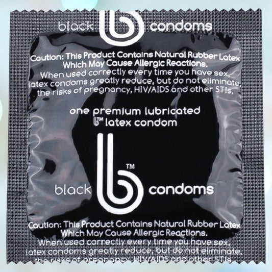 b Condoms Supreme Black Condoms 1080