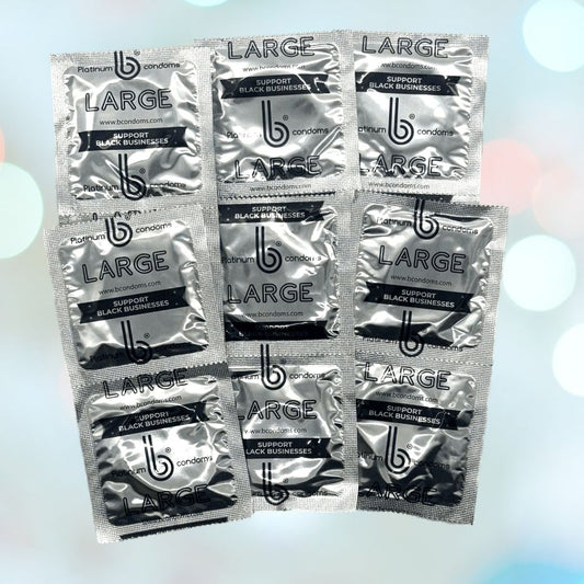 b Condoms Platinum Large Condoms 1080