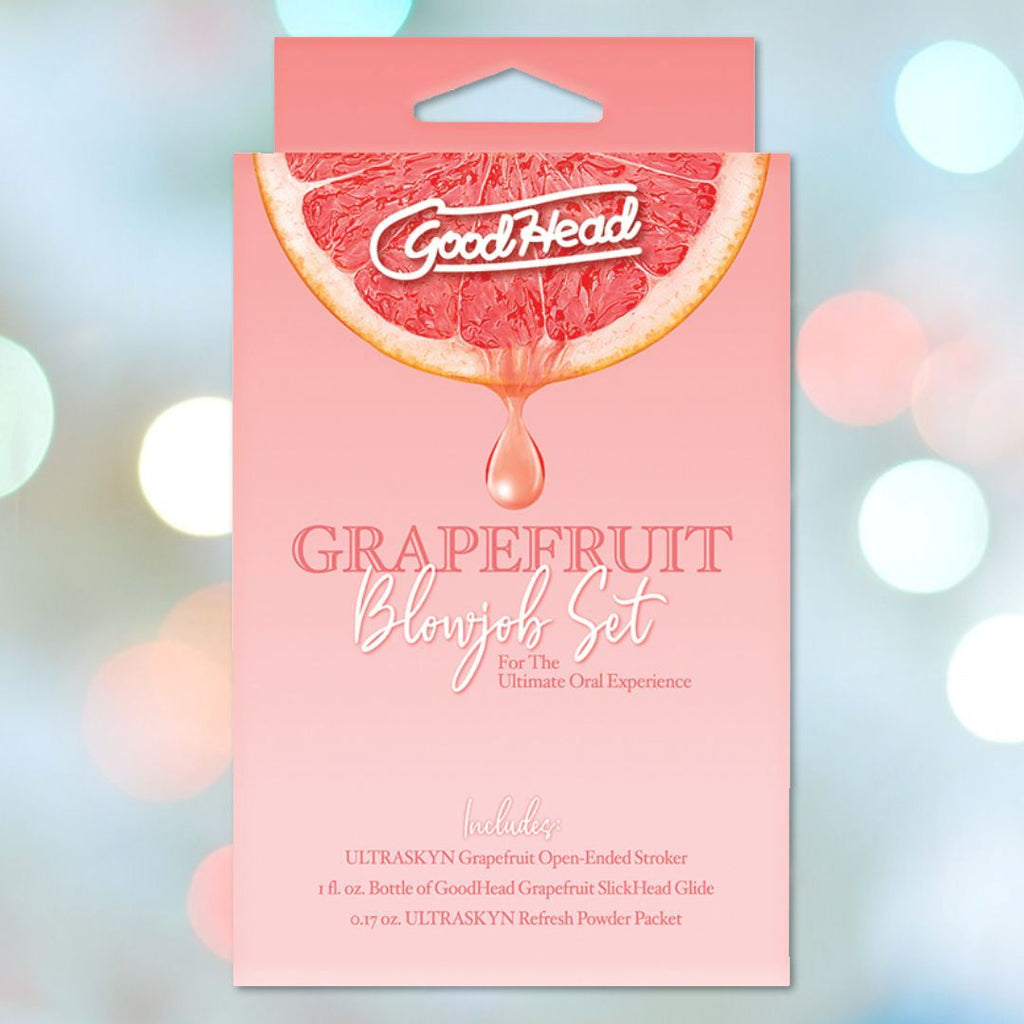 GoodHead Grapefruit Blowjob Set - Male Masturbator Kit – Condomania.com