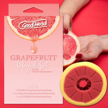 GoodHead Grapefruit Blowjob Set - Male Masturbator Kit Condomania.com GoodHead Grapefruit Blowjob Set - Male Masturbator Kit Condomania.com