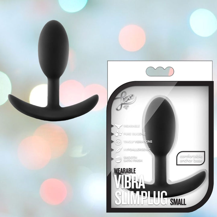 Luxe Wearable Vibra Slim Butt Plug - Small Size