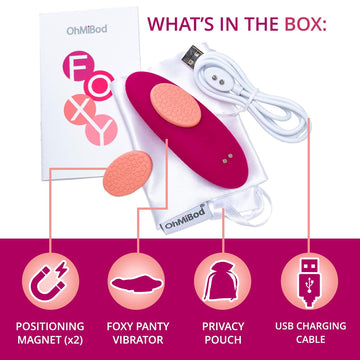 OhMiBod Foxy Bluetooth Panty Vibrator - App Controlled  Condomania.com