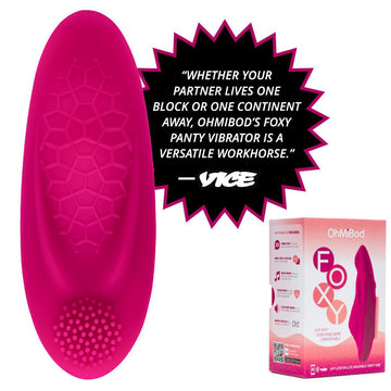 OhMiBod Foxy Bluetooth Panty Vibrator - App Controlled  Condomania.com