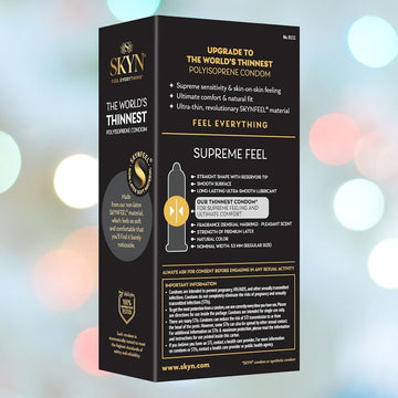 SKYN Supreme Ultra-Thin Non-Latex Condoms by LifeStyles – Condomania.com
