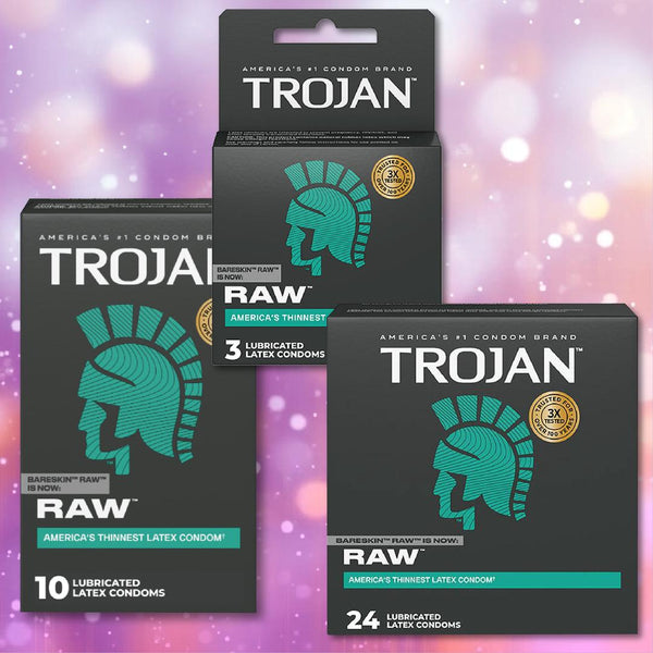 Trojan Raw Ultra-Thin Condoms Bareskin Latex 3-Pack Condomania.com Trojan Raw Ultra-Thin Condoms Bareskin Latex 3-Pack Condomania.com