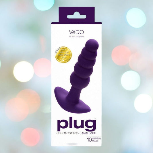 VeDO Plug Vibrating Butt Plug - Purple 1080