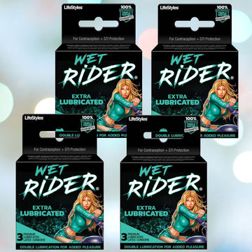 LifeStyles Wet Rider Extra Lubricated Condoms 3 Pack Condomania.com LifeStyles Wet Rider Extra Lubricated Condoms 3 Pack Condomania.com