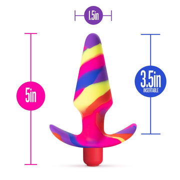 free anal plug Milo - Ribbed Butt Plug - Soft Anal Dilator - Huge Anal Toy