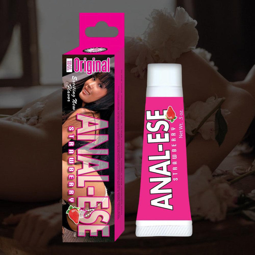 Anal-Ese Strawberry Numbing Lube - Desensitizing Gel Condomania.com Anal-Ese Strawberry Numbing Lube - Desensitizing Gel Condomania.com