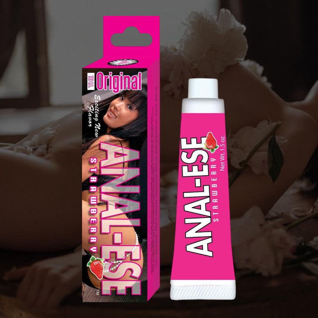 Anal-Ese Strawberry Numbing Lube - Desensitizing Gel Condomania.com Anal-Ese Strawberry Numbing Lube - Desensitizing Gel Condomania.com
