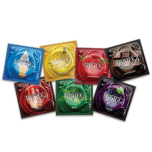 Assorted Flavored Trustex Condoms 🍓 🍌 🍫 1080