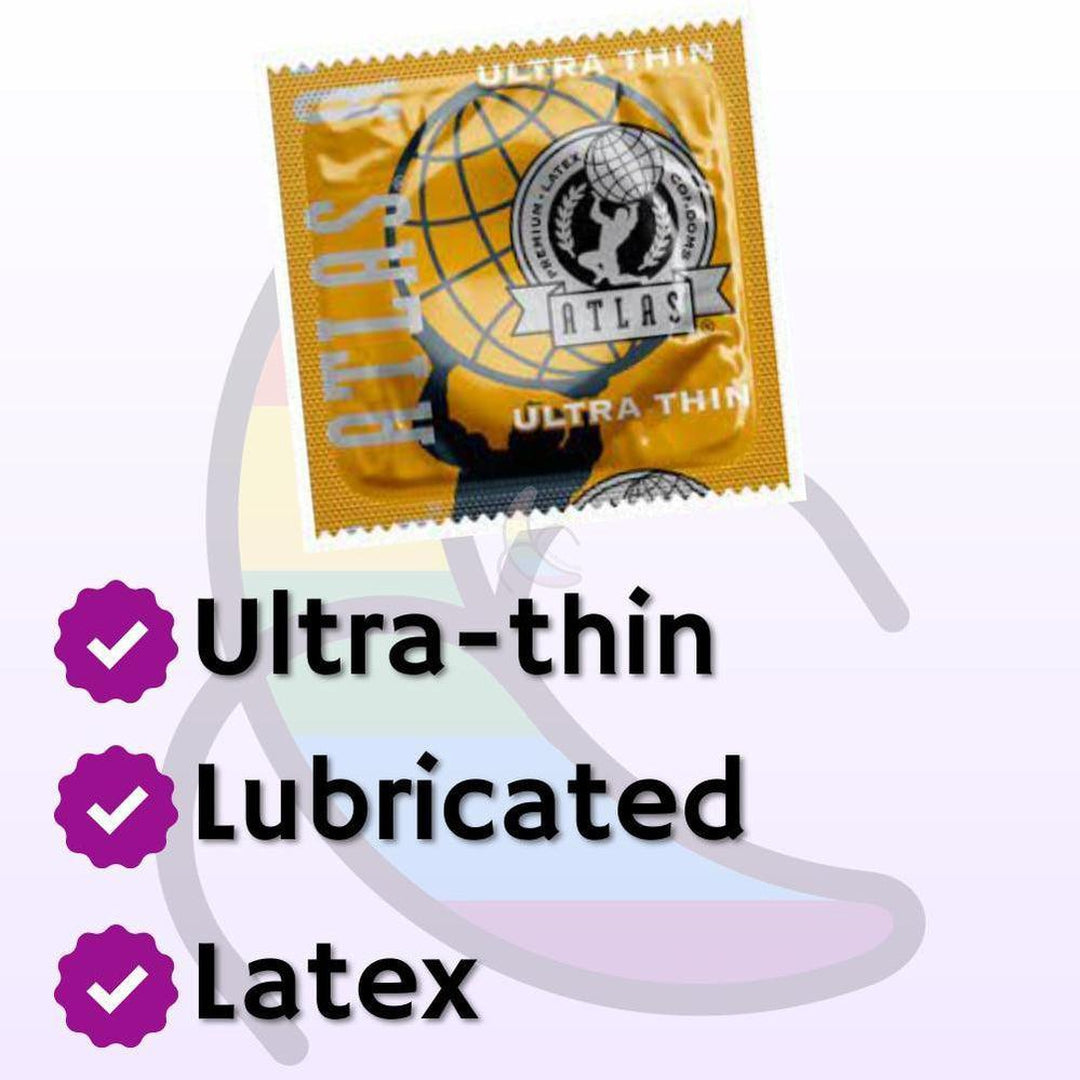Atlas Ultra Thin Lubricated Condoms | 12-Pack Atlas Ultra Thin Lubricated Condoms | 12-Pack