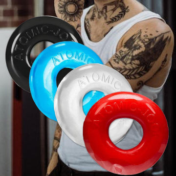 Oxballs Atomic Jock Cock-T Comfort Cock Ring Blue - Silicone Penis
