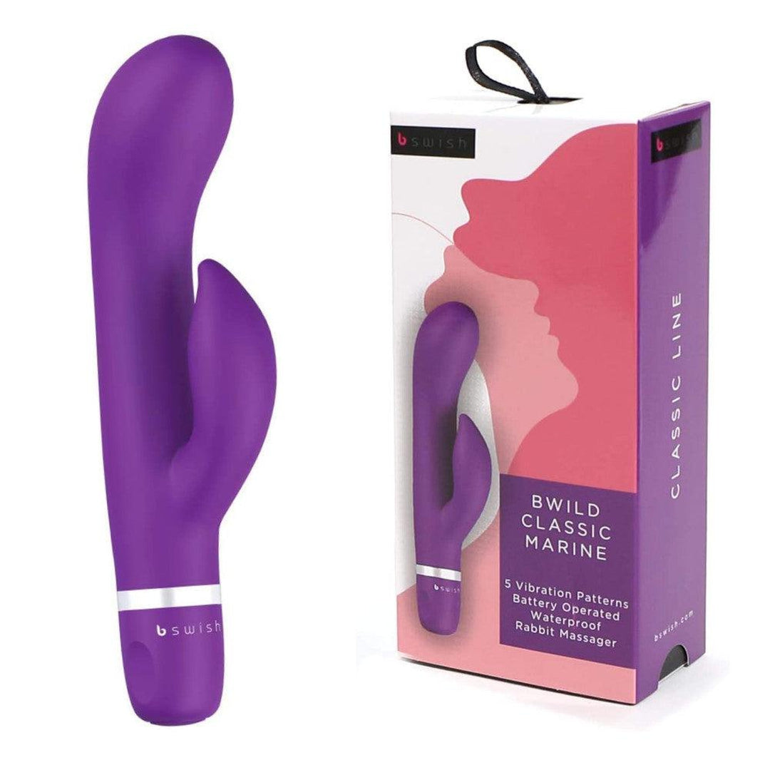 B Swish Bwild Classic Marine Rabbit Vibrator - Purple Condomania.com B Swish Bwild Classic Marine Rabbit Vibrator - Purple Condomania.com
