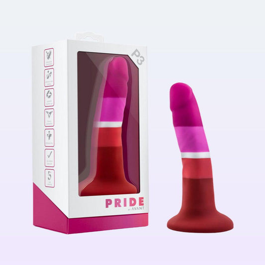 Blush Avant P3 Pride Silicone Dildo with Suction Cup 1080