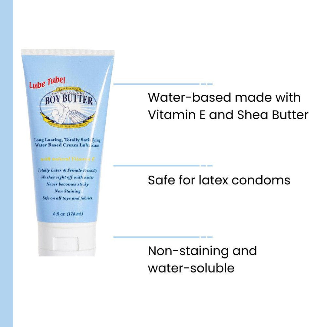Boy Butter H2O Water-Based Lubricant 2oz with Shea Butter Condomania.com Boy Butter H2O Water-Based Lubricant 2oz with Shea Butter Condomania.com