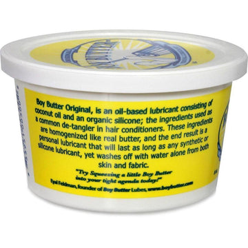 Boy Butter Original Oil-Based Lubricant Coconut Oil 2oz Condomania.com Boy Butter Original Oil-Based Lubricant Coconut Oil 2oz Condomania.com