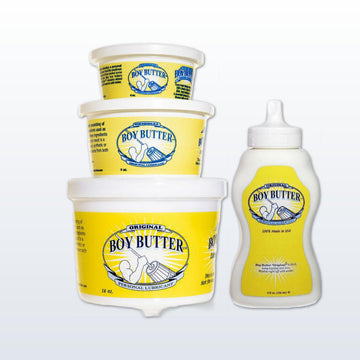 Boy Butter H2O Formula 4oz Tub Personal Lubricant, Vitamin E & Shea Butter, Organic Water-Based