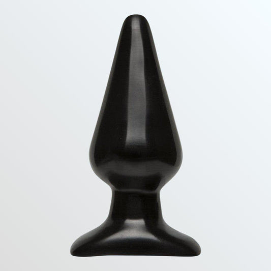Classic Butt Plug Smooth - Large - Black 1080