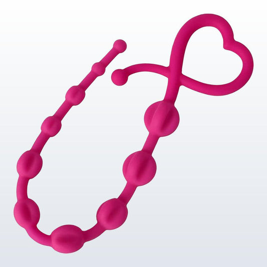 Curve Gossip Hearts n' Spurs Anal Beads - Magenta 1080
