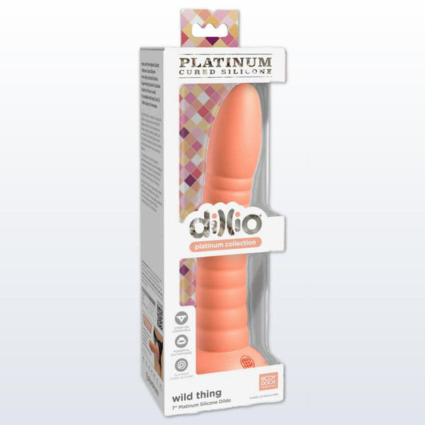 Dillio Platinum Wild Thing 7 Inch Dildo - Peach Condomania.com Dillio Platinum Wild Thing 7 Inch Dildo - Peach Condomania.com