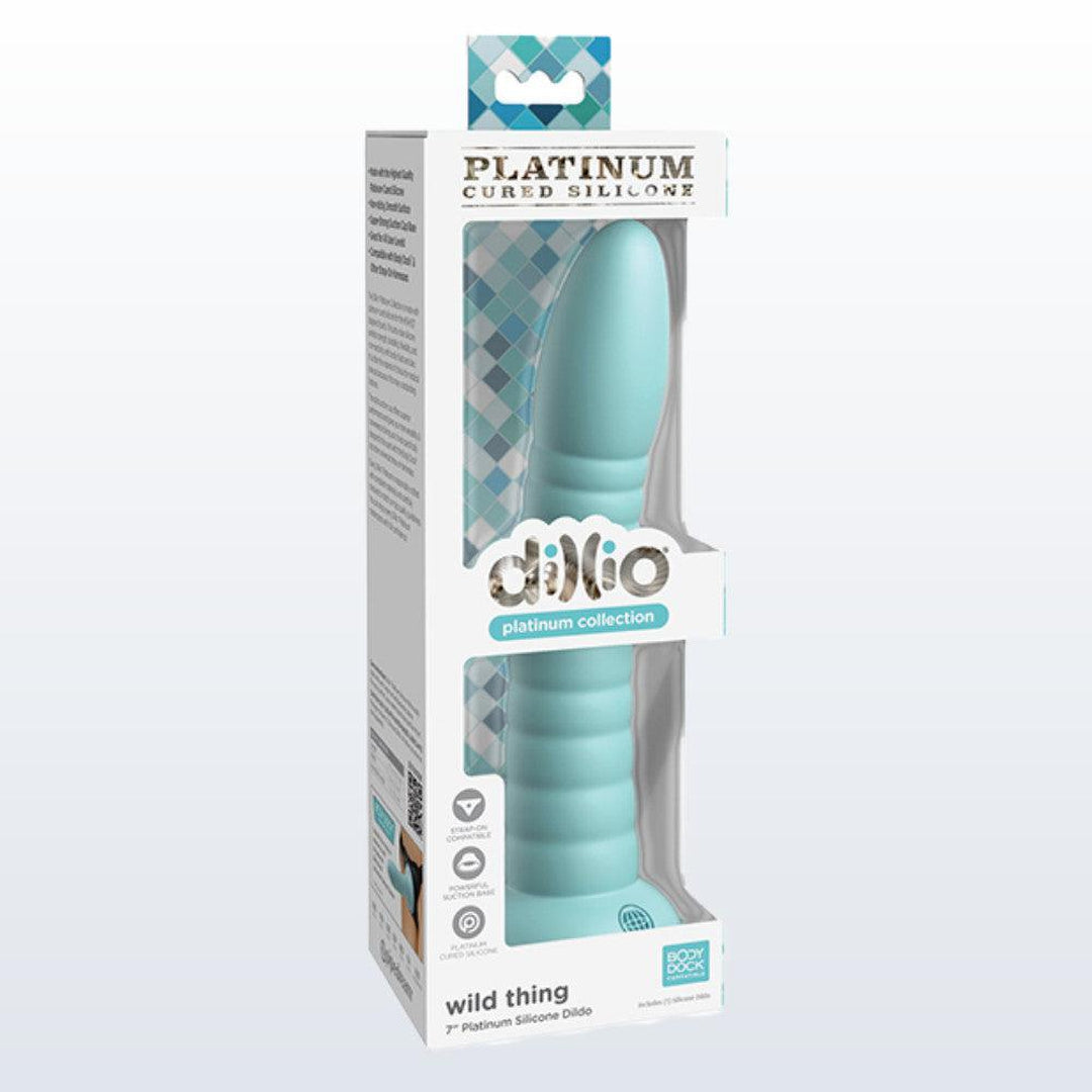 Dillio Platinum - Wild Thing 7" Dildo - Teal