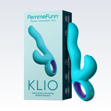 Femme Funn Klio G-Spot Rabbit Vibrator Aqua - Thumping  Condomania.com