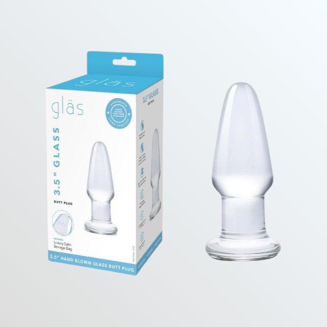 Gläs 3.5" Glass Butt Plug