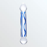 Gläs Full Tip 6.5" Textured Glass Dildo