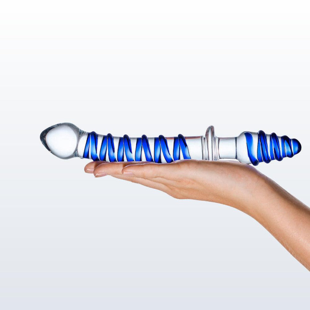 Glass Double Ended Dildo & Butt Plug - Gls Mr. Swirly 10" Condomania.com Glass Double Ended Dildo & Butt Plug - Gls Mr. Swirly 10" Condomania.com